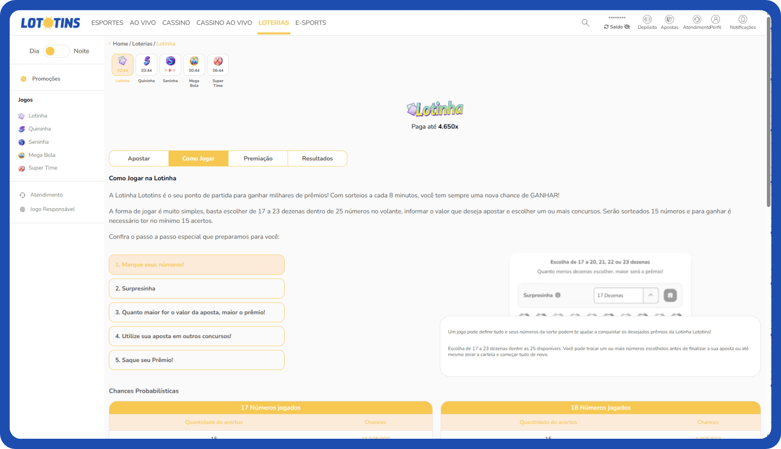 Loterias - Como Jogar